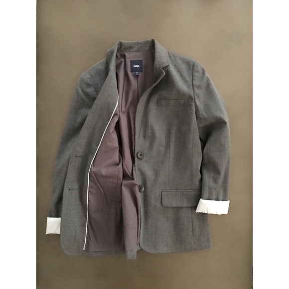 GAP Charcoal blazer - Picture 1 of 5